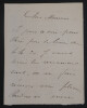 Paola MARI&Eacute;, Artiste lyrique - LETTRE AUTOGRAPHE SIGN&Eacute;E. Paola MARI&Eacute;