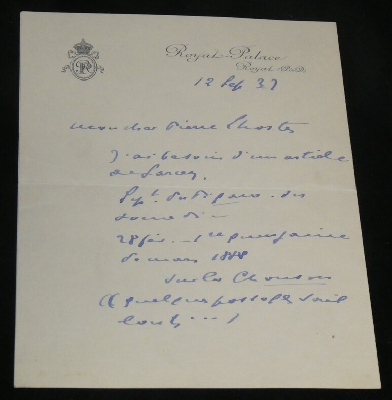 Jean ALBERT - Lettre autographe sign&eacute;e &agrave; Pierre LHOSTE, 2 pages 1932. Jean AJALBERT