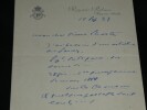 Jean ALBERT - Lettre autographe sign&eacute;e &agrave; Pierre LHOSTE, 2 pages 1932. Jean AJALBERT
