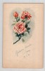 Aquarelle de roses sign&eacute;e Suzanne – 1918. Suzanne