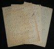 Gustave Quinson - Longue lettre autographe sign&eacute;e &agrave; Sacha Guitry - 1914 3 pages. Gustave Quinson