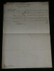 Christine de France — Ordre militaire autographe sign&eacute; au marquis della Villa, g&eacute;n&eacute;ral de la cavalerie - 1637. Christine de France (1606-1663)