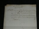 Christine de France — Ordre militaire autographe sign&eacute; au marquis della Villa, g&eacute;n&eacute;ral de la cavalerie - 1637. Christine de France (1606-1663)