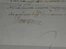 Christine de France — Ordre militaire autographe sign&eacute; au marquis della Villa, g&eacute;n&eacute;ral de la cavalerie - 1637. Christine de France (1606-1663)