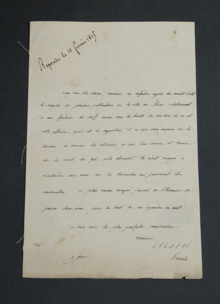 Prosper Brugi&egrave;re, Baron de Barante - LETTRE AUTOGRAPHE SIGN&Eacute;E - 1825. Amable Guillaume Prosper Brugi&egrave;re, Baron de Barante