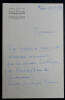 Antoine ADAM - LETTRE AUTOGRAPHE SIGN&Eacute;E - THEOPHILE DE VIAU - PARIS - 1967. Antoine ADAM