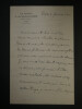 Edouard HERV&Eacute; - Lettre autographe sign&eacute;e "sinon malade, indispos&eacute;" - 1886 - 2 pages. Edouard HERV&Eacute;
