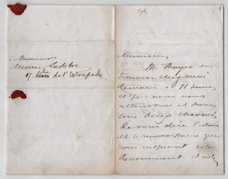 Charles de MONTALEMBERT - LETTRE AUTOGRAPHE SIGNÉE - 1845. Charles de MONTALEMBERT