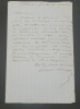 &Eacute;tienne ARAGO, dramaturge - LETTRE AUTOGRAPHE SIGN&Eacute;E, Colmar. &Eacute;tienne ARAGO