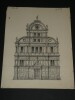 Dessin original sign&eacute; - Eglise San-Zacharie &agrave; Venise - Encre vers 1930. Louis Henri Laffill&eacute;e