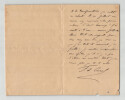Fran&ccedil;ois de Curel - Lettre autographe sign&eacute;e - Le Repas du Lion - 2 pages - 1898. Fran&ccedil;ois de Curel
