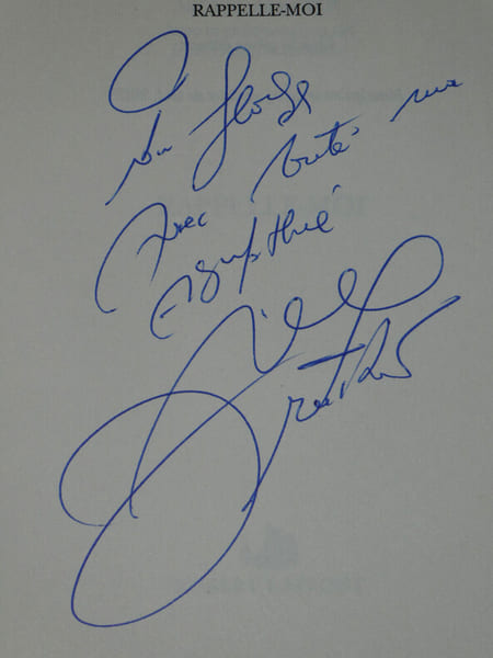 Michel DRUCKER - Livre avec d&eacute;dicace autographe sign&eacute;e. Michel DRUCKER
