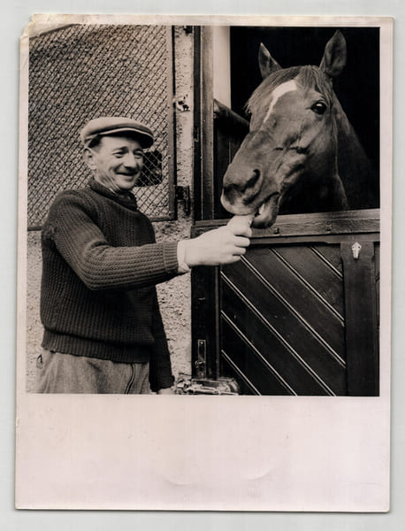 Photographie argentique ann&eacute;es 60 Derby Chevaux 18,2 x 24 cm. 