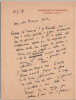 DENYS AMIEL &Eacute;crivain LETTRE AUTOGRAPHE SIGN&Eacute;E &Agrave; Pierre Lhoste, La Gaude 1931. DENYS AMIEL
