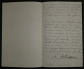 Gaston SALVAYRE - LETTRE AUTOGRAPHE SIGN&Eacute;E AU MINISTRE, Toulouse, 1881. Gaston SALVAYRE