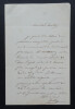 Jacques-Fran&ccedil;ois GALLAY - LETTRE AUTOGRAPHE SIGN&Eacute;E &Agrave; Jean-Pierre DANTAN. Jacques-Fran&ccedil;ois GALLAY