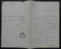 Jacques-Fran&ccedil;ois GALLAY - LETTRE AUTOGRAPHE SIGN&Eacute;E &Agrave; Jean-Pierre DANTAN. Jacques-Fran&ccedil;ois GALLAY
