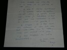 Diego Fabbri - Lettre autographe sign&eacute;e &agrave; Thierry Maulnier – Paris, 3 mars 1960. Diego Fabbri