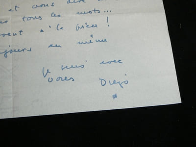 Diego Fabbri - Lettre autographe signée à Thierry Maulnier – Paris, 3 mars 1960