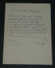 Carl STUMPF - Lettre autographe sign&eacute;e de remerciements et de vœux, 25 mai 1928. Carl STUMPF
