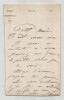 L&eacute;ontine Massin - Lettre autographe sign&eacute;e. L&eacute;ontine Massin