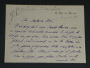 Jules CLAR&Eacute;TIE - CARTE DE CORRESPONDANCE AUTOGRAPHE SIGN&Eacute;E - 1883. Jules CLAR&Eacute;TIE