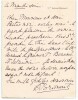 Ren&eacute;e de Brimont - lettre autographe sign&eacute;e d'invitation, 1 page, Paris, Bosquet. Ren&eacute;e de Brimont