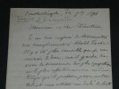 Georges Giacometti, Lettre autographe sign&eacute;e Constantinople, 1876  Ch&eacute;rif Pacha. Georges Giacometti