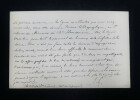 Eug&egrave;ne CASSAGNE - CARTE DE VISITE AUTOGRAPHE SIGNEE &Agrave; Philippe GILLE. Eug&egrave;ne Cassagne