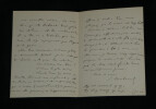 &Eacute;mile Deschanel - BELLE LETTRE AUTOGRAPHE SIGN&Eacute;E - 4 pages - 1887. &Eacute;mile Deschanel
