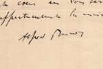 Alfred Bruneau - Lettre autographe sign&eacute;e &agrave; Miguel Zamaco&iuml;s Les Bacchantes 1912. Alfred Bruneau