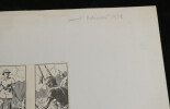 Planche originale Fragment BD Journal Robinson, 1938. Jean-Yves Rochefort