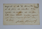 Jean Marie BAYOL - Carte de visite autographe sign&eacute;e &agrave; Monsieur le Ministre. Jean Marie BAYOL