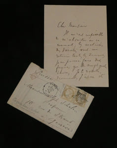 Coquelin cadet. Lettre autographe signée, 1875