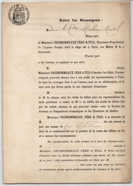 Pouvoir sign&eacute; par Gyp – Collection coh&eacute;rente 24 auteurs & musiciens. Gyp (Comtesse de Mirabeau-Martel)