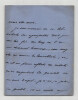 Maurice Barr&egrave;s - Lettre autographe sign&eacute;e &agrave; un ami. Maurice Barr&egrave;s