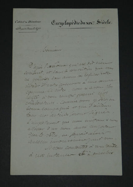 Armand-Emmanuel-Charles GUIGNARD de ST PRIEST - LETTRE AUTOGRAPHE SIGN&Eacute;E, 1835. Armand-Emmanuel-Charles GUIGNARD de Saint-Priest