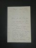 Th&eacute;odore GUDIN, peintre fran&ccedil;ais, lettre autographe sign&eacute;e, 24 f&eacute;vrier 1864. Th&eacute;odore GUDIN