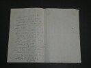 Th&eacute;odore GUDIN, peintre fran&ccedil;ais, lettre autographe sign&eacute;e, 24 f&eacute;vrier 1864. Th&eacute;odore GUDIN