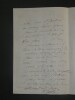Th&eacute;odore GUDIN, peintre fran&ccedil;ais, lettre autographe sign&eacute;e, 24 f&eacute;vrier 1864. Th&eacute;odore GUDIN