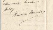 H&eacute;l&egrave;ne de Heredia Doumic - Lettre autographe sign&eacute;e &agrave; Armand Godoy - "Beau Foch". H&eacute;l&egrave;ne de Heredia Doumic