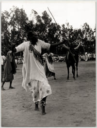 Photographie argentique de 1958 Rwanda Célébration avec l'Inyambo