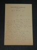 Charles de La Ronci&egrave;re - Historien - LETTRE AUTOGRAPHE SIGN&Eacute;E - 1908. Charles de La Ronci&egrave;re