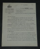 G&eacute;n&eacute;ral LACAPELLE - Lettre dactylographi&eacute;e sign&eacute;e &agrave; Monsieur Jean FABRY - Monument au Mar&eacute;chal Joseph Joffre - 1936. G&eacute;n&eacute;ral Gustave Paul Lacapelle