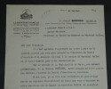 G&eacute;n&eacute;ral LACAPELLE - Lettre dactylographi&eacute;e sign&eacute;e &agrave; Monsieur Jean FABRY - Monument au Mar&eacute;chal Joseph Joffre - 1936. G&eacute;n&eacute;ral Gustave Paul Lacapelle