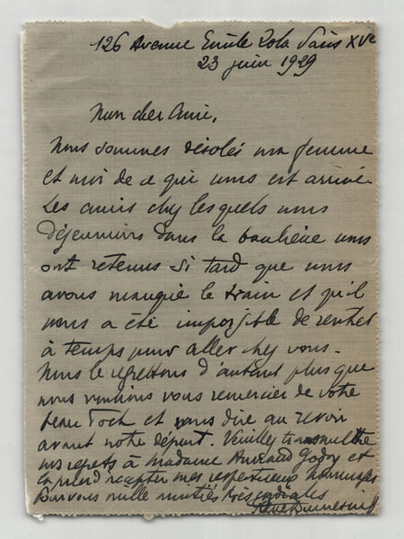 Ren&eacute; Dumesnil - Lettre autographe sign&eacute;e &agrave; Armand Godoy - 1929. Ren&eacute; Dumesnil