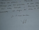Louis JOUVET, Com&eacute;dien - LETTRE AUTOGRAPHE SIGN&Eacute;E. Louis JOUVET