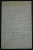 Jos&eacute; Joaquin LANDERER - LETTRE AUTOGRAPHE SIGN&Eacute;E A C.A. LAISANT, 1895, Valence. Jos&eacute; Joaquin LANDERER
