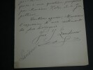 Jos&eacute; Joaquin LANDERER - LETTRE AUTOGRAPHE SIGN&Eacute;E A C.A. LAISANT, 1895, Valence. Jos&eacute; Joaquin LANDERER
