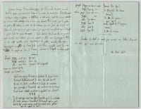 Aglaé de Corday - Lettre autographe signée à Mme la Marquise, 3 pages - 1855